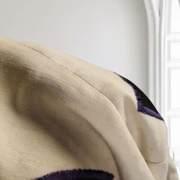 Victor Camarena Wearable Art Jacket Size S Abstract Appliques Boho Mexico - Picture 13 of 16